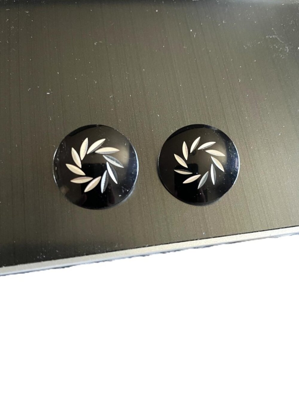 Sleek aluminum clip‑on earrings